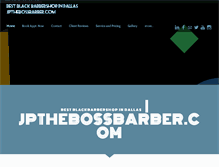 Tablet Screenshot of jpthebossbarber.com